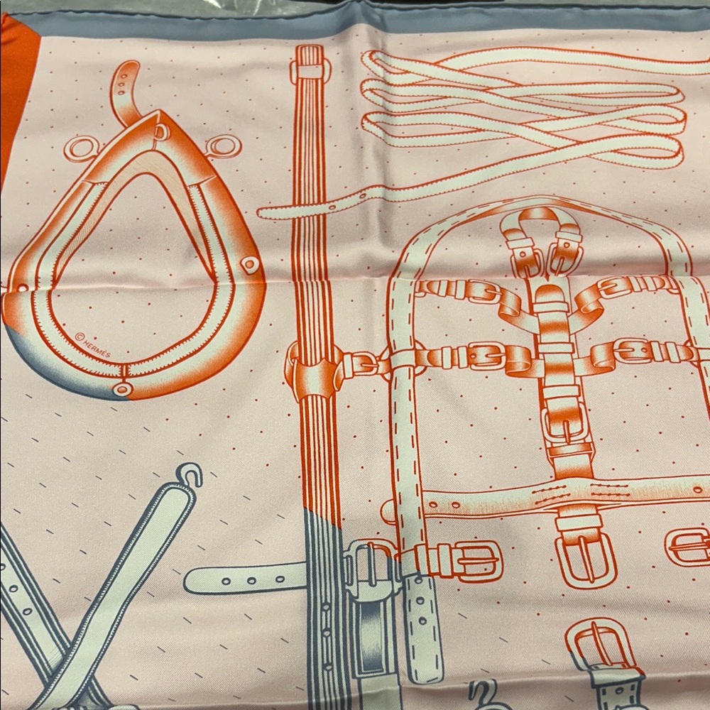 Hermes Harnais de Timon Scarf NWOT - Picture 3 of 9